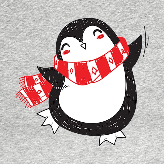 Happy Penguin Christmas by Korry